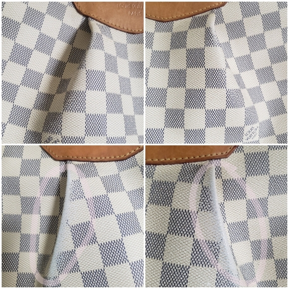 *SOLD* Authentic Pre-owned Louis Vuitton Siracusa PM Damier Azur Crossbody - Picture 7 of 16